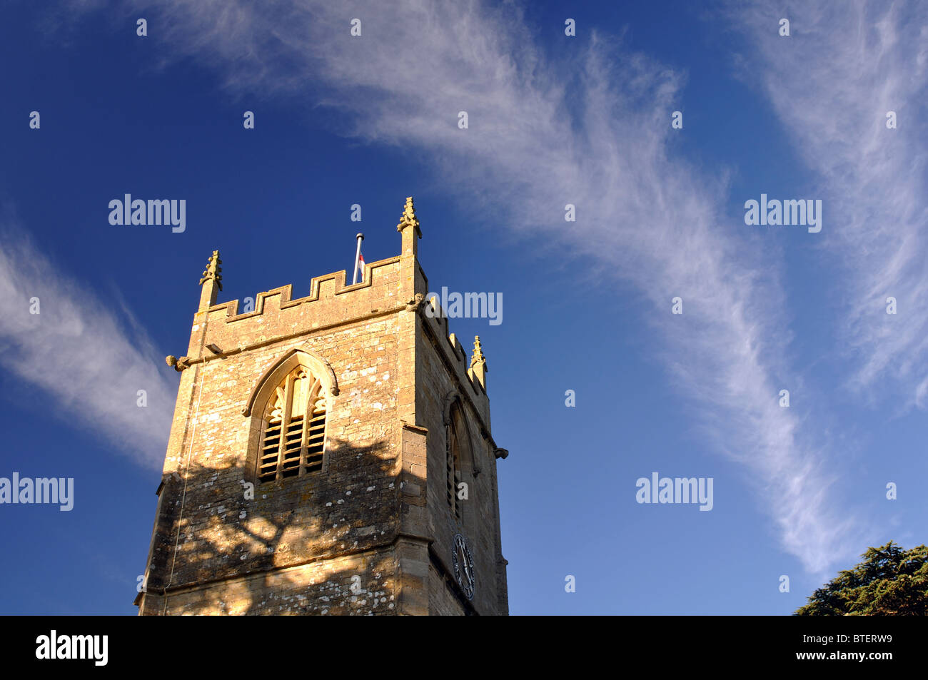 St. Peter`s Church, Little Comberton, Worcestershire, England, UK Stock Photo